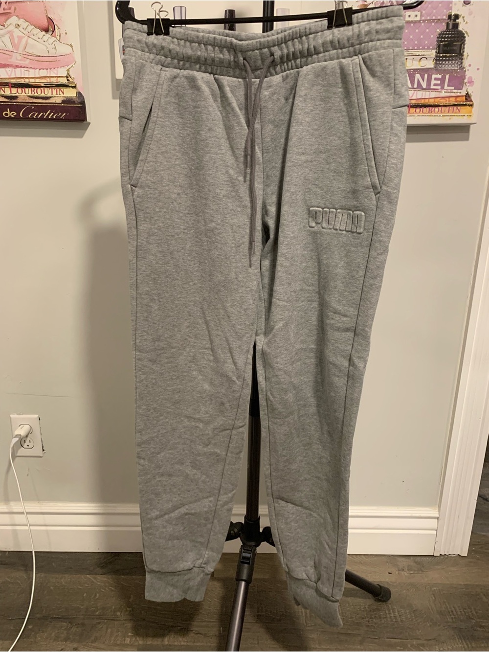 Puma Light Gray Women’s Jogger Sweatpants SPL040